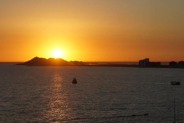 A sunset.