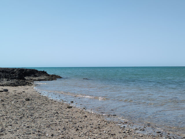 A beach.